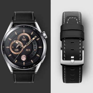 Hoco WH10 - Curea eco-leather, 20 mm, pentru ceasuri, GT Original Series, Negru - Img 4