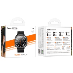 Hoco Y29 – Ceas SmartWatch Sport, BT 5.3, Apel, GPS, Negru - Img 4