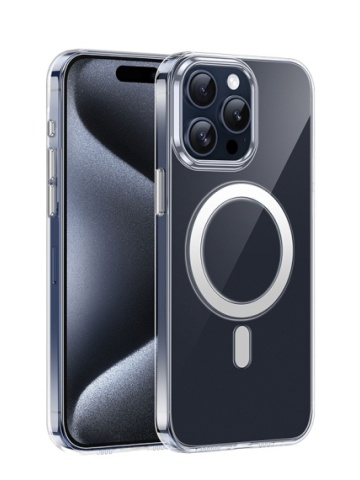 Husa Hoco AS4 - iPhone 15 Pro, MagSafe, Antidrop, Transparenta - Img 4