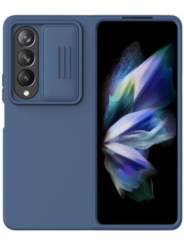 Husa Nillkin,Galaxy Z Fold 4, CamShield Silky, TPU, Albastru - Img 3