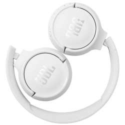JBL Tune 510BT – Casti wireless headphones On-ear Bluetooth 5.0, Pure Bass Sound, microfon, pliabile, alb - Img 2