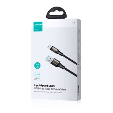 Joyroom S-A25 - Cablu Date si Incarcare, USB-A la Type-C, 3A, 2m, Negru - Img 1