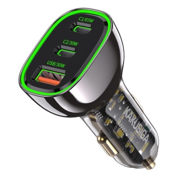 Kaku KSC-1056 - Incarcator Auto, 125W, 2xUSB-C, 1xUSB-A, PD, QC 3.0, Negru - Img 2