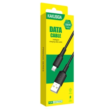 Kaku KSC-419 - Cablu Date si Incarcare, USB la Lightning, 18W, 2.4A, 1m, Negru - Img 1