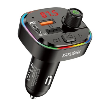 Kaku (KSC-693) - Modulator FM | BT, 20W, 5V, 3A, 1xUSB-C, 2xUSB-A, PD, QC 3.0, Negru - Img 2