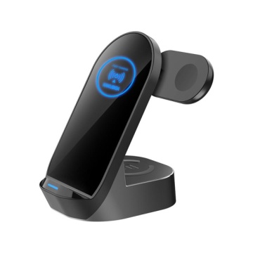 Kaku KSC-778 - Incarcator Wireless, 3 in 1, 15W, Qi Charging, Desktop Stand, Negru - Img 2