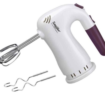 Mixer manual 150W, 5 Viteze, 4 palete din otel inoxidabil, Alb - Img 6