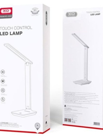 OZ05 - Mini Lampa birou, reincarcabila, conectare USB-A, LED, Eye Protect, suport telefon, 1200MAh, Alb - Img 1