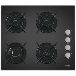 Plita incorporabila sticla 4 ochiuri ZILAN, 7.35kW, aprindere electrica, conversie LPG, ZLN0058, negru - Img 3