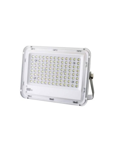 Proiector cu panou solar stradal cu lupa 100W Pexor 6LED Clasa A, Control inteligent Wireless, Telecomanda și Suport inclus, Alb - Img 5