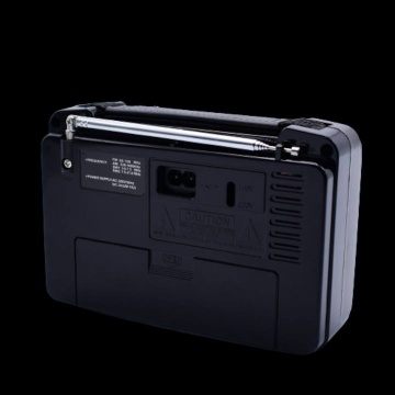 Radio simplu, Portabil, Benzi Control Volum, USB-A, Negru - Img 2