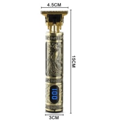 Raf R431 – Aparat de tuns fara fir cu afisaj digital, 4 distantiere, 7200 rpm, auriu invechit - Img 5