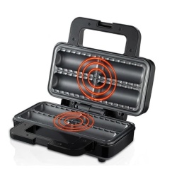 Raf R529 – Aparat electric de prajit hotdog, rulouri sau placinte, 800W, 4 locuri, antiaderent, negru, 26x20x26 cm - Img 6