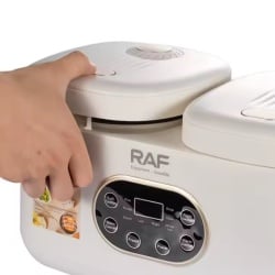 Raf R5419 – Aparat electric multifunctional pentru gatit orez 4L, 800W, 14 functii, 2 compartimente, alb-bej - Img 7