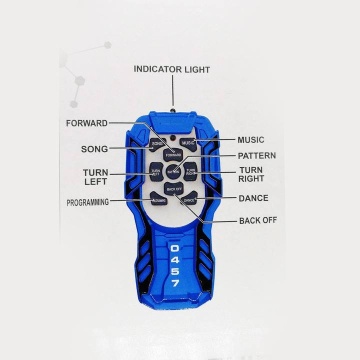 Robot Inteligent si interactiv, Telecomanda programabila, Canta danseaza, merge, Lumini LED, Albastru - Img 2