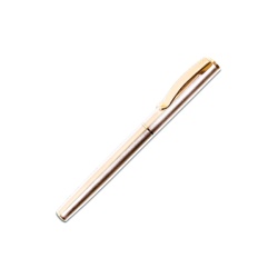 S323 - Set cadou stilou + pix Cresco Classic, corp metalic argintiu clips auriu, - Img 2