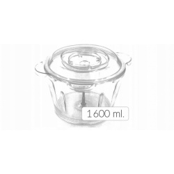 Tocator legume si fructe 300W, Zilan ZLN3888 vas sticla 1.6L, 4 lame inox, 2 viteze - Img 5