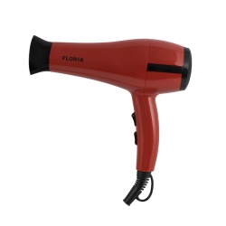 Uscator de par Floria ZLN8984, 1800W, 3 trepte temperatura, 2 trepte viteza, jet aer rece, grila ceramica cu ioni, concentrator, rosu - Img 1