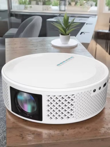 Video proiector Wireless Smartix T269 Full HD 1080p , Wi-Fi + BT 5.0 Dual Band, 25DB, Ecran mare de 200 inch, Durata de viata foarte lunga, Alb - Img 4