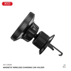 XO CX025 – Suport auto cu incarcare wireless 15W magnetic pentru ventilatie MultiAngle PullClip - Img 5