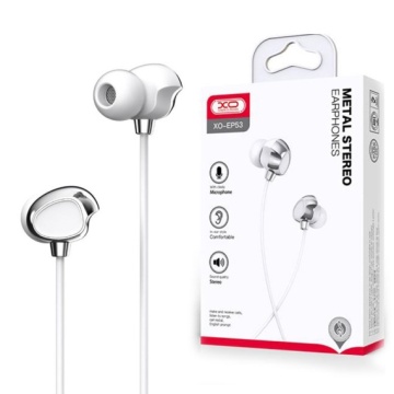 XO EP53 - Casti cu Fir, In Ear, 3.5mm, 1.2m, Volume Key, HiFi, Alb - Img 2