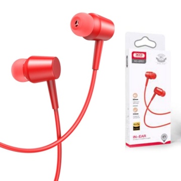 XO EP57 - Casti cu Fir, In Ear, 3.5mm, 1.2m, Mic & Volume Key, HiFi, Rosu - Img 2
