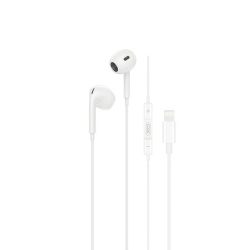 XO EP75 – Casti cu fir In Ear Lightning 1.2m, digital, alb - Img 2