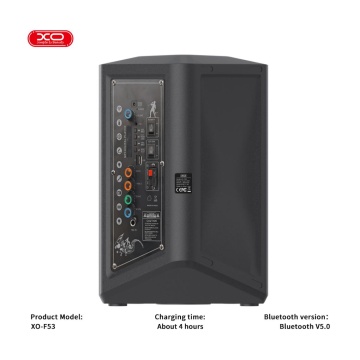 XO F53 - Boxa Portabila Bluetooth 5.0 40W 3600mAh RGB Microfon Negru - Img 4