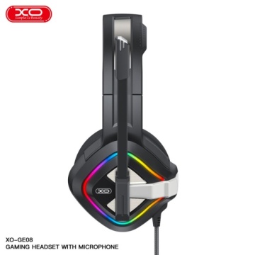 XO GE-08 - Casti cu Fir, Over Ear, 3.5mm, 1.2m cablu, Gaming, USB, Negru - Img 5
