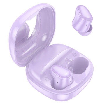 Hoco EQ13 - Casti Wireless, Ear Buds, Bluetooth 5.3, 180h StandBy, 400mAh, Mirror Case, Funtrue, Violet - Img 3