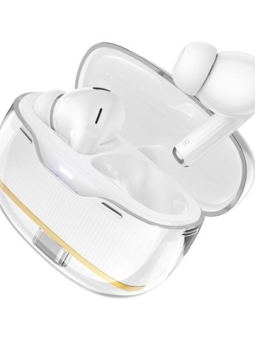 Hoco EW54 - Casti Wireless, Ear Buds, Bluetooth 5.3, Baterie 300mAh, Rayo, Alb - Img 5