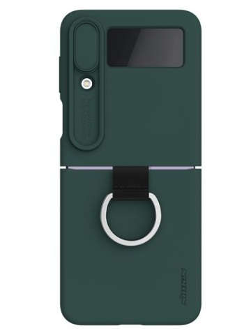 Husa Nillkin, SA Galaxy Z Flip 4, CamShield Silky, TPU, Verde inchis - Img 2