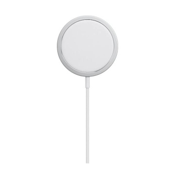 Incarcator Magnetic Wireless cu Tehnologie Magsafe, Incarcare rapida, Compatibil cu iPhone, Samsung, Alb - Img 2