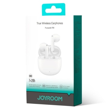 Joyroom JR-FB1 - Casti Wireless, Ear Buds, Bluetooth 5.3, StandBy, 400mAh, Husa Silicon, Alb - Img 2