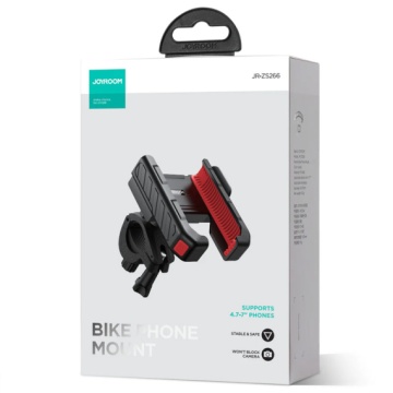 Joyroom JR-ZS266 - Suport Moto/Bike, cu cleme laterale, montaj Ghidon, Shockproof, 2 Corners, Negru - Img 1