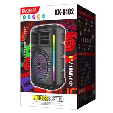 Kaku KK-8102 Boxa Portabila Bluetooth 5.2 10W 1800mAh LED Negru - Img 1