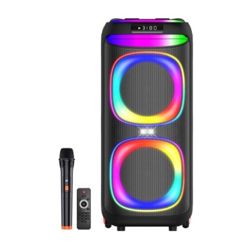 Kaku KK-8212 - Boxa Portabila, Wireless BT 5.2, 2x60W, 4500mAh, LED Display, Subwoofer, Ambient Light, Negru - Img 1