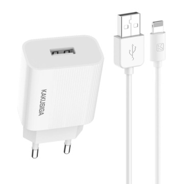 Kaku KSC-314 - Incarcator Retea + Cablu Lightning, 18W, 2.4A, 1xUSB-A, QC 3.0, Alb - Img 2