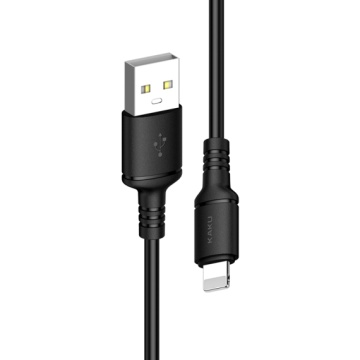 Kaku KSC-419 - Cablu Date si Incarcare, USB la Lightning, 18W, 2.4A, 1m, Negru - Img 2