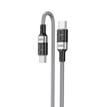 Kaku KSC-696 - Cablu Date si Incarcare, Type-C, PD60W, QC3.0, 1.2m, Gri - Img 2