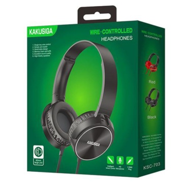 Kaku KSC-703 - Casti cu Fir, On Ear, 3.5mm, 1.2m cablu, Gaming, Negru - Img 1