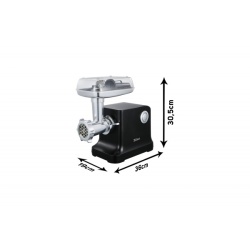 Masina de tocat carne 1800W, Zilan ZLN1789, 2 viteze + reverse, negru - Img 3