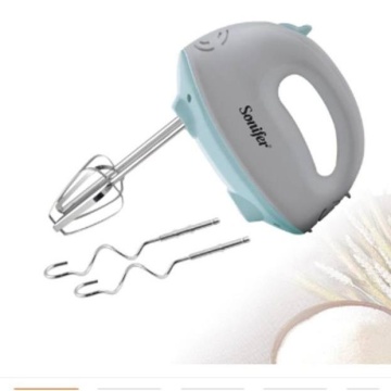 Mixer manual 100W, 5 Viteze, 4 palete din otel inoxidabil, Alb - Img 1