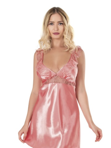 Rochie de noapte Aurora Luxe Elegance, Roz - Img 1