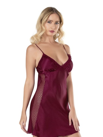 Rochie de noapte Aurora Luxe Perle, Bordo - Img 2