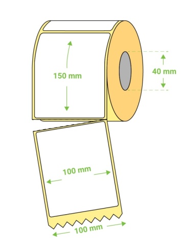 Rola etichete termice pentru AWB TOP THERMAL, 100x150 mm, format A6, 260 etichete/rola, Ambalare CUTIE 12 role - Img 4