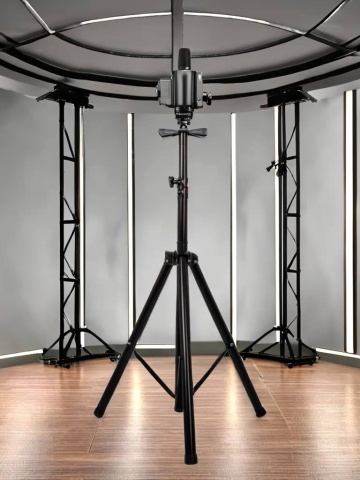Stativ suport pentru boxe difuzoare, Trepied extensibil 110 CM, Negru - Img 2