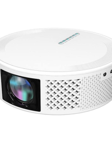 Video proiector Wireless Smartix T269 Full HD 1080p , Wi-Fi + BT 5.0 Dual Band, 25DB, Ecran mare de 200 inch, Durata de viata foarte lunga, Alb - Img 1