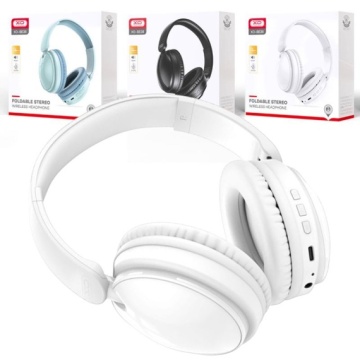XO BE36 - Casti Wireless, Over Ear, Bluetooth 5.0, 180h StandBy, Gaming, Crystal, Alb - Img 1