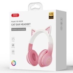 XO BE38 – Casti wireless On Ear BT 5.3, 300mAh, roz - Img 1